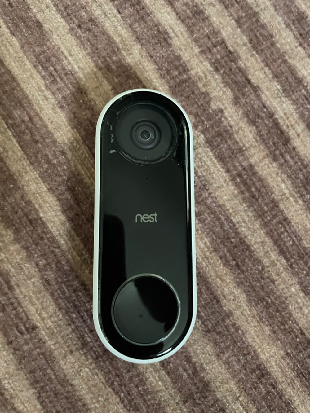 Nest Video Doorbell – Black with White Trim